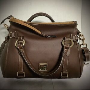 Brown Leather Handbag Dooney & Bourke